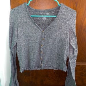 american eagle long sleeve crop top